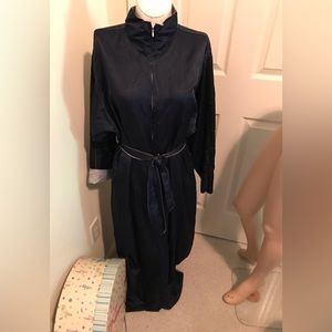 Fernando Sanchez vintage M caftan with belt navy/black/silver